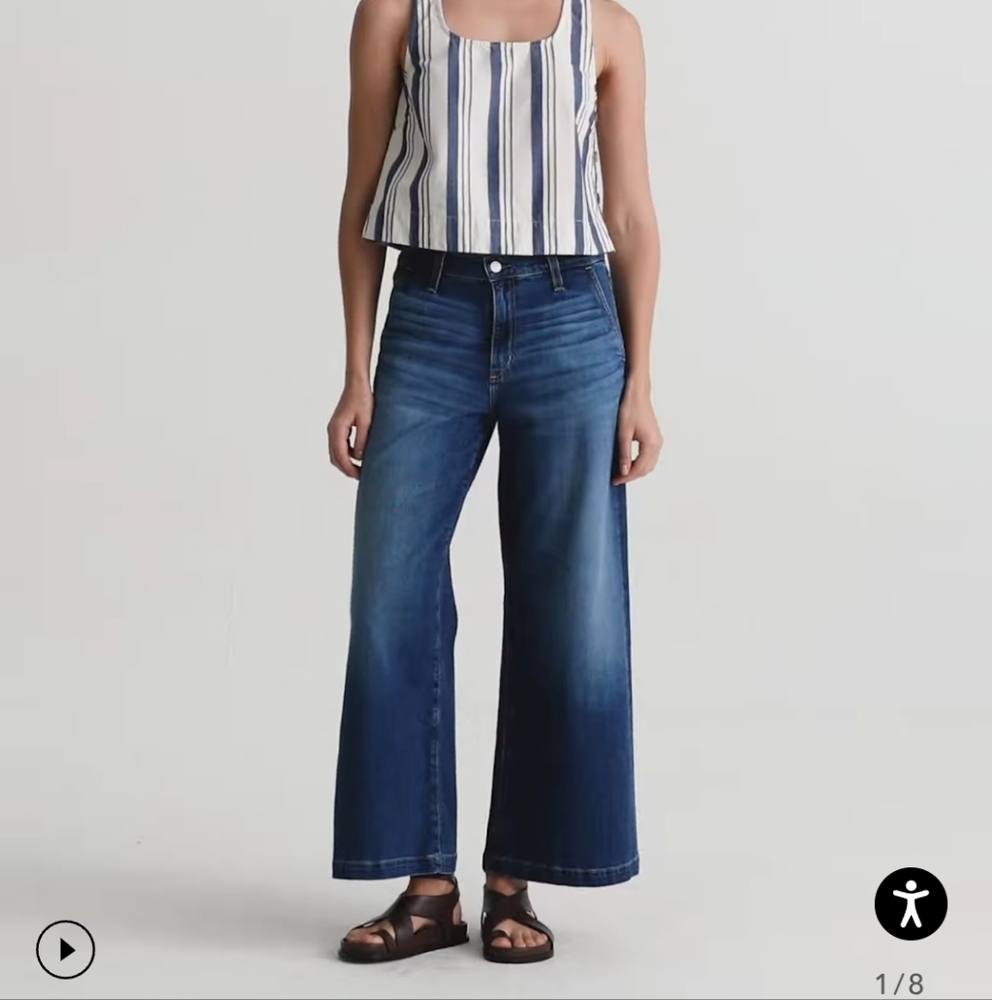 AG Adriano Goldschmied Blue Flare Jeans NWT